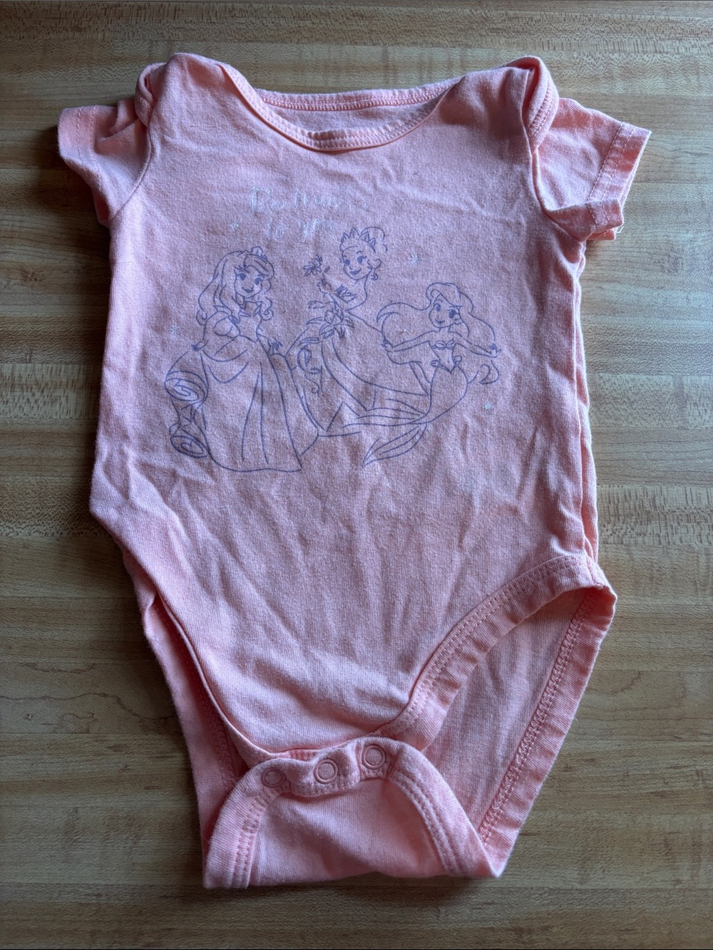 Disney Peach Princess Graphic One-Piece Bodysuit